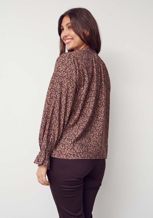 I SAY Ane Blouse Blouses M81 Wine Flower Dream