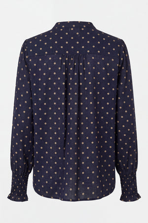 I SAY Ane Smock Shirt Shirts D67 Navy Dot