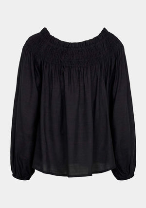 I SAY Ane Stretch Blouse Blouses 900 Black