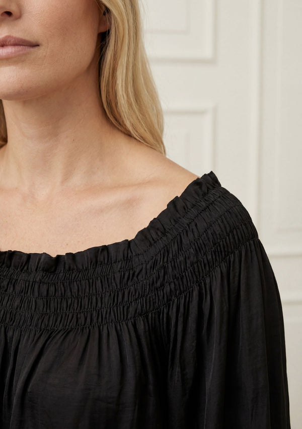 I SAY Ane Stretch Blouse Blouses 900 Black