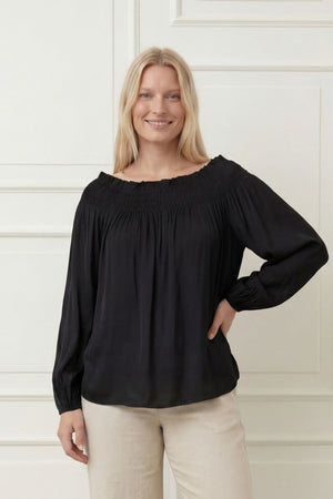 I SAY Ane Stretch Blouse Blouses 900 Black
