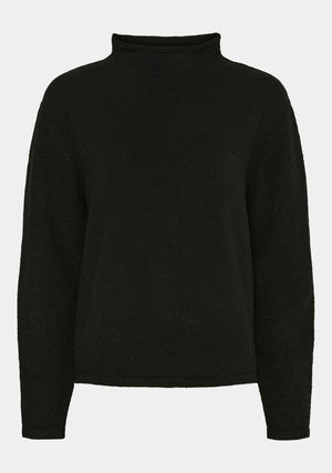 I SAY Anna Highneck Pullover Knitwear 900 Black