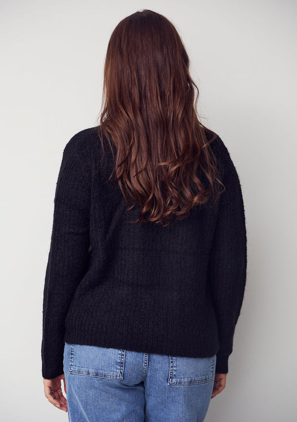 I SAY Anna String Pullover Knitwear 900 Black