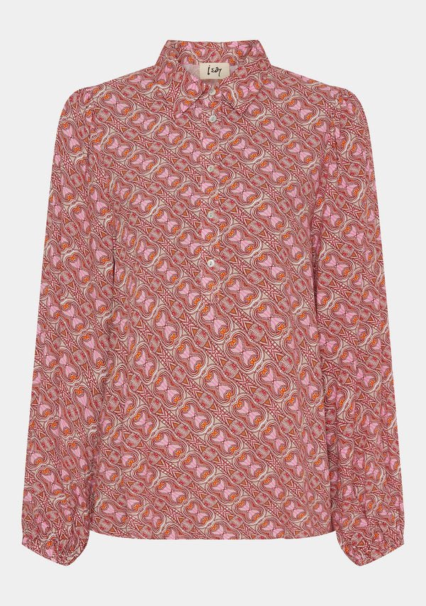 I SAY Asta Blouse Blouses M63 Pink Hourglass