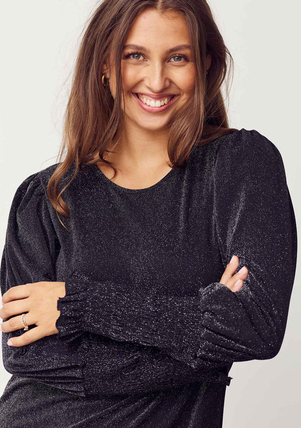 I SAY Barbel Dress Dresses H87 Black w/Silver