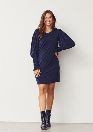I SAY Barbel Dress Dresses M98 Blue w/Silver