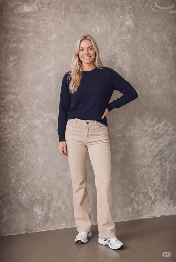 I SAY Barbel Pant Pants 366 Light Taupe
