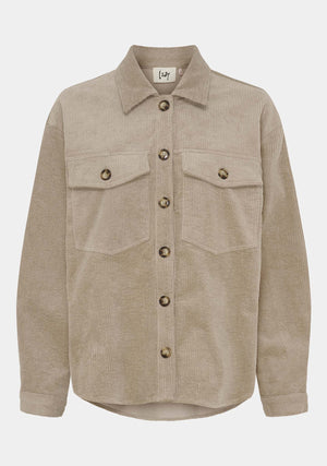 I SAY Barbel Shirt Jacket Jackets 366 Light Taupe