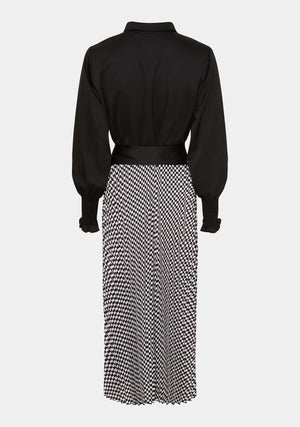 I SAY Beckie Dress Dresses C80 Black & Broken White