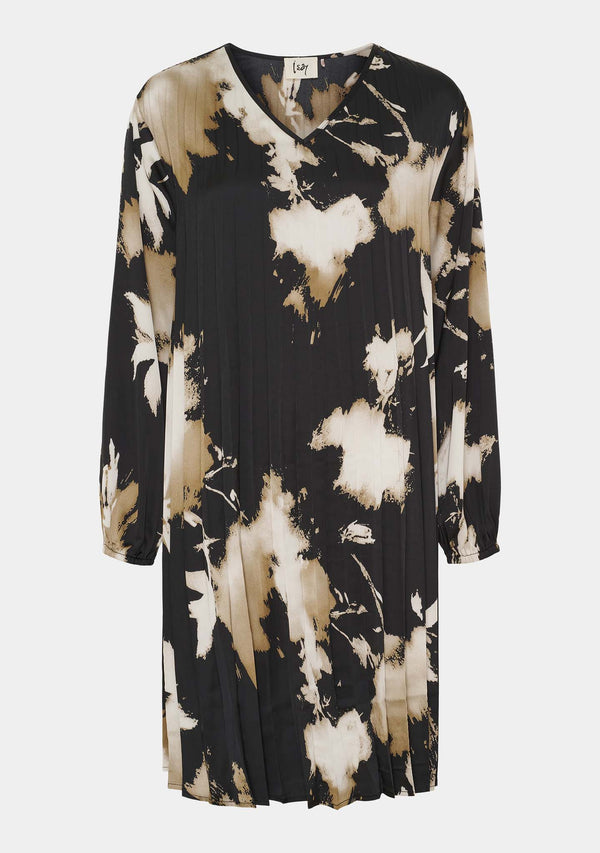 I SAY Bitten Pleat Dress Dresses N07 Golden Dream