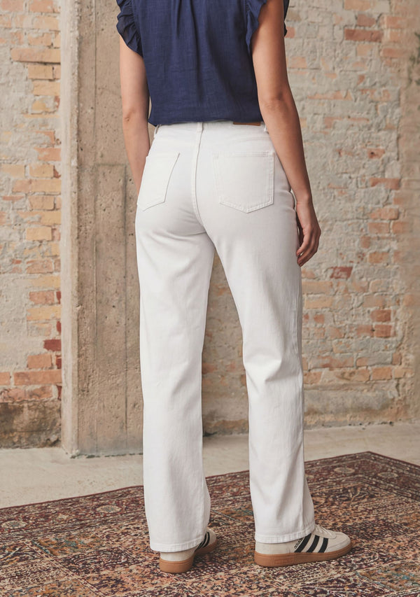 I SAY Bologna wide Twill Pant Pants 100 White