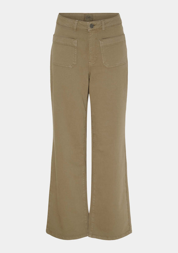 I SAY Bologna wide Twill Pant Pants 928 Light Mole