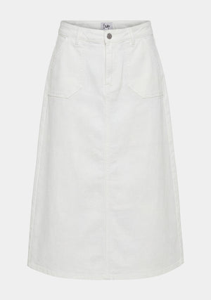 I SAY Carpi Denim Skirt Skirts 101 Broken White