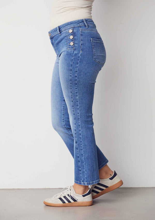 I SAY Como Button Jeans Pants 609 Como Basic Wash