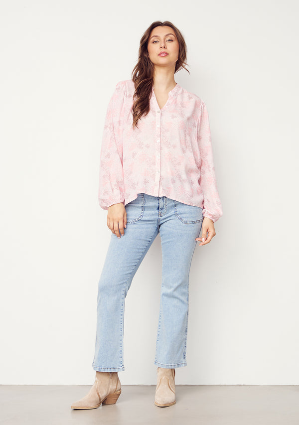 I SAY Como Flare Jeans Pants K41 Summer Blue Wash