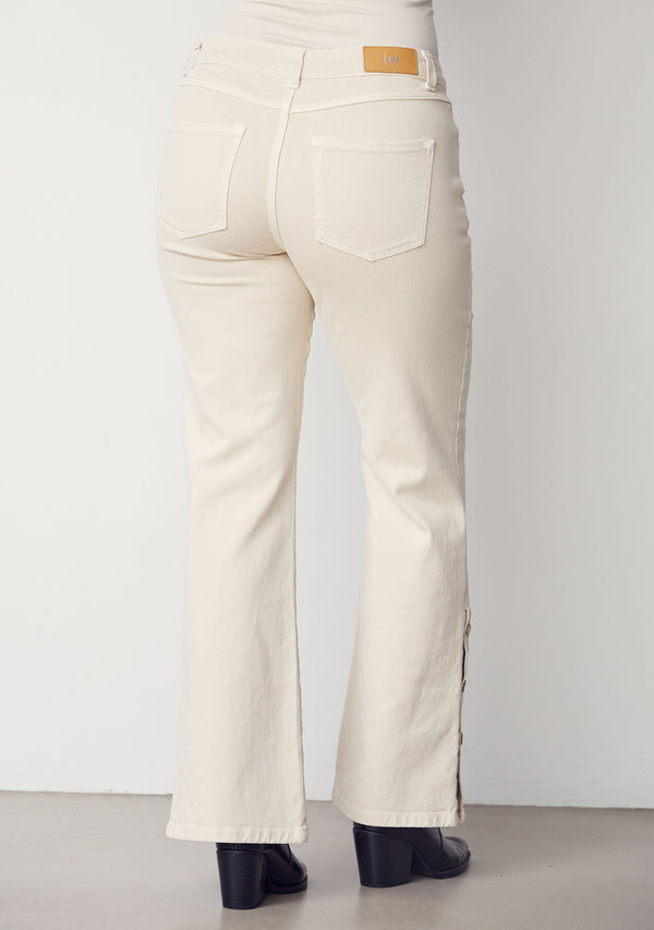 I SAY Como Twill Button Pant Pants 346 Desert