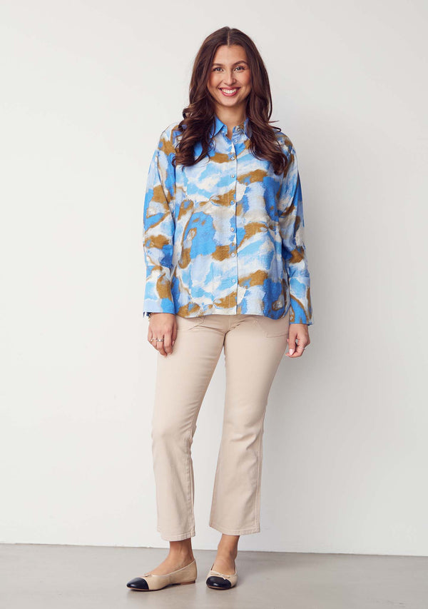 I SAY Como Twill Flare Pant Pants 117 Dark Sand