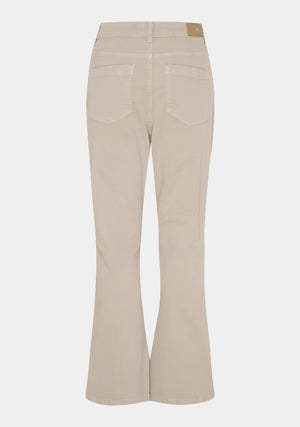 I SAY Como Twill Kickflare Pant Pants 117 Dark Sand