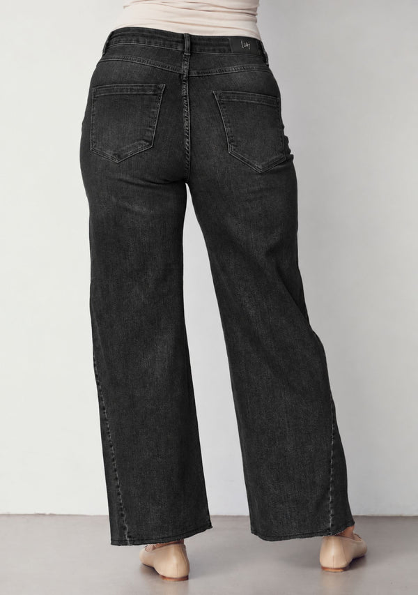 I SAY Como Wide Jeans Pants 923 Washed Grey