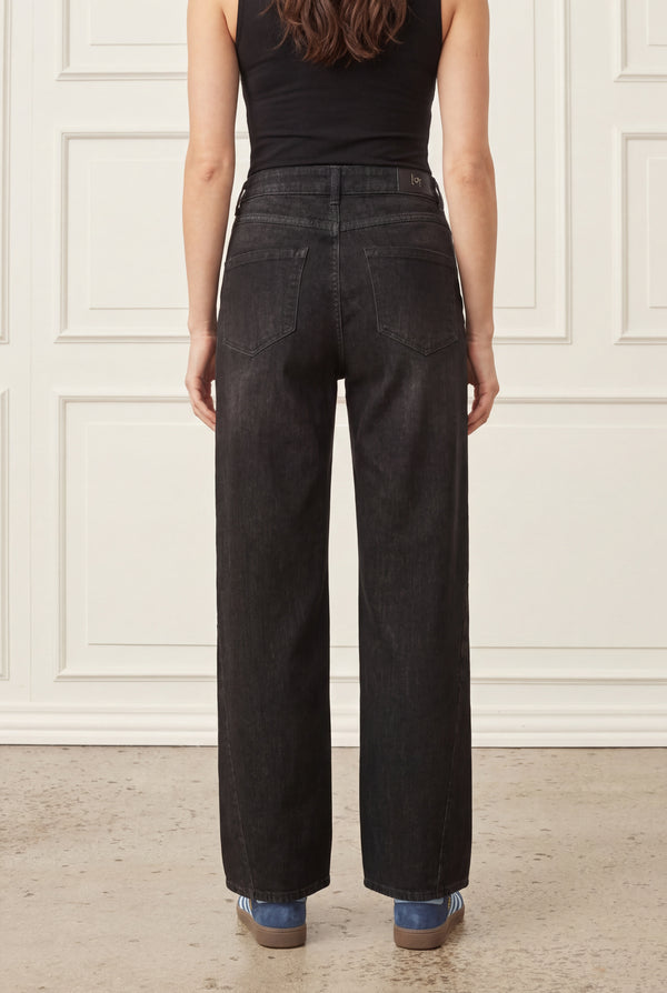 I SAY Como Wide Jeans Pants 923 Washed Grey