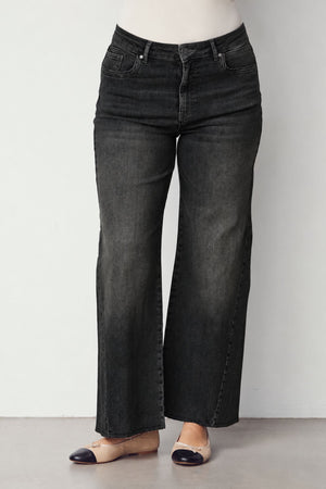 I SAY Como Wide Jeans Pants 923 Washed Grey