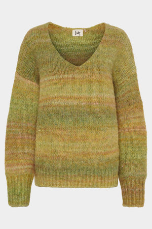 I SAY Cosima Color Pullover Knitwear N48 Green Tones