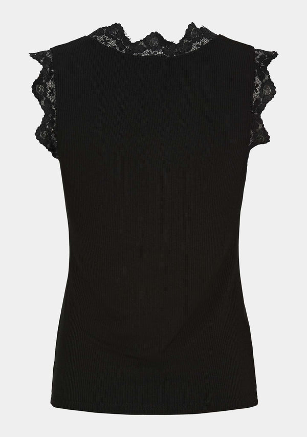 I SAY Dee Lace Top Tops 900 Black