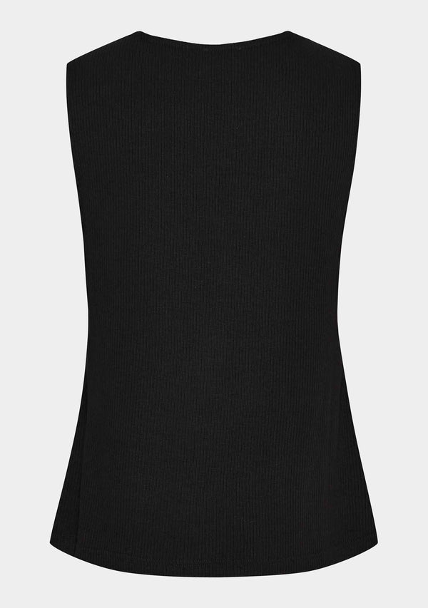I SAY Dee V-Neck Top Tops 900 Black