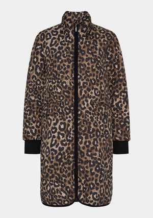 I SAY Diddi Printed Coat Outerwear M86 Leo
