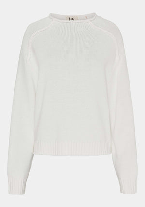 I SAY Ellen Knit Pullover Knitwear 101 Broken White