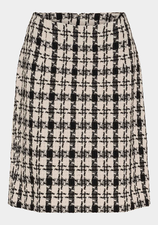 I SAY Emilie Skirt Skirts M99 Black/Cream Check