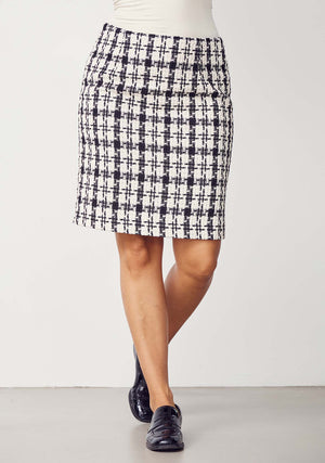 I SAY Emilie Skirt Skirts M99 Black/Cream Check