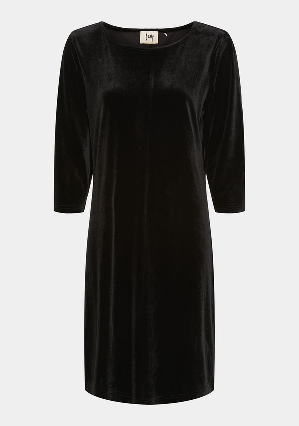 I SAY Ewy Velvet Dress Dresses 900 Black