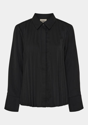 I SAY Frida Pleat Shirt Shirts 900 Black