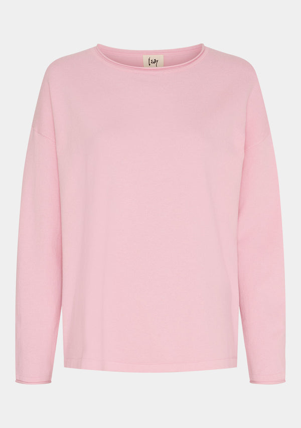 I SAY Frigga Knit Pullover Knitwear 516 Pink
