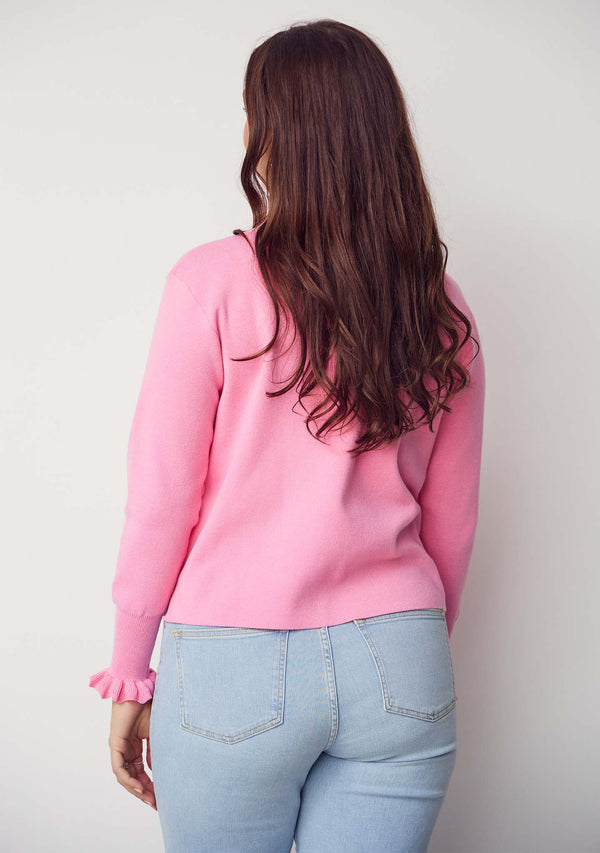 I SAY Frigga New Pullover Knitwear 515 Hot pink