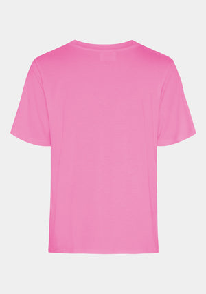 I SAY Gritt V-Neck T-Shirt T-Shirts 515 Hot pink