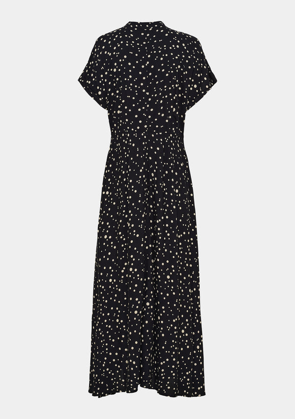 I SAY Gyta Dress Dresses M67 Black w/Sand Drops