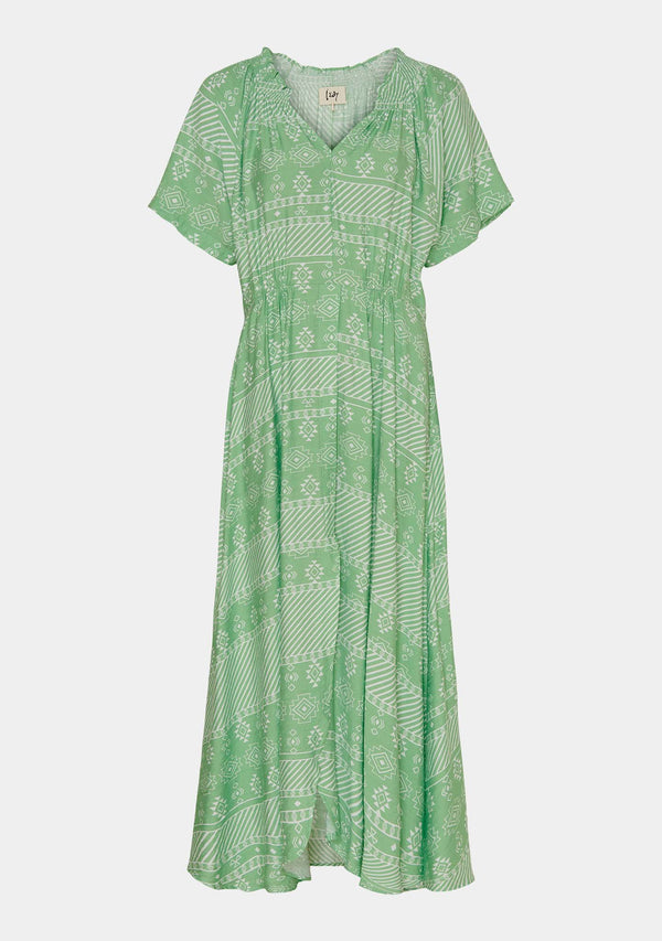 I SAY Gyta New Dress Dresses L98 Green Geo