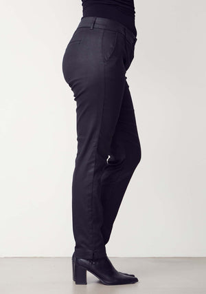 I SAY Isay Coated Pant Pants 900 Black