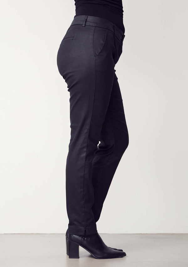 I SAY Isay Coated Pant Pants 900 Black