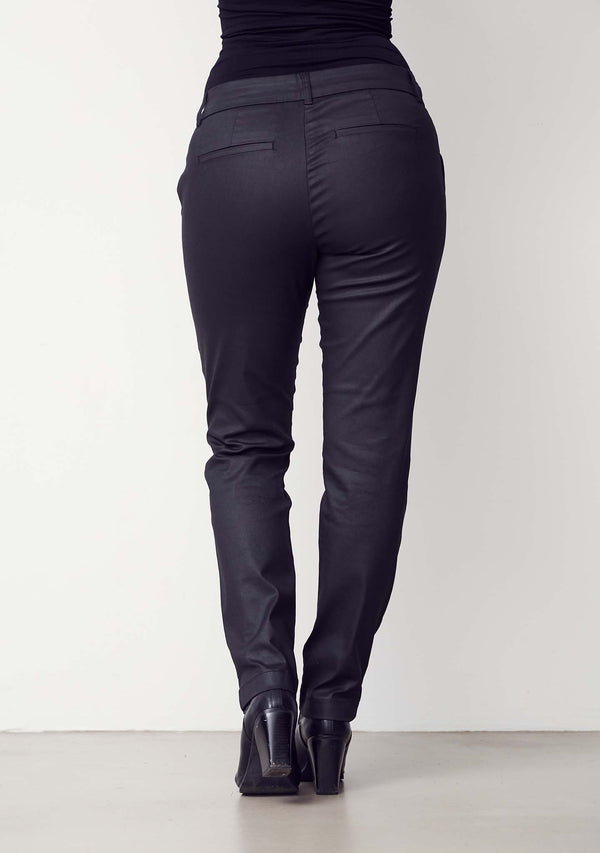 I SAY Isay Coated Pant Pants 900 Black