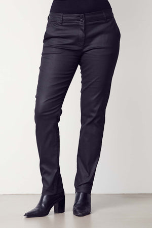 I SAY Isay Coated Pant Pants 900 Black