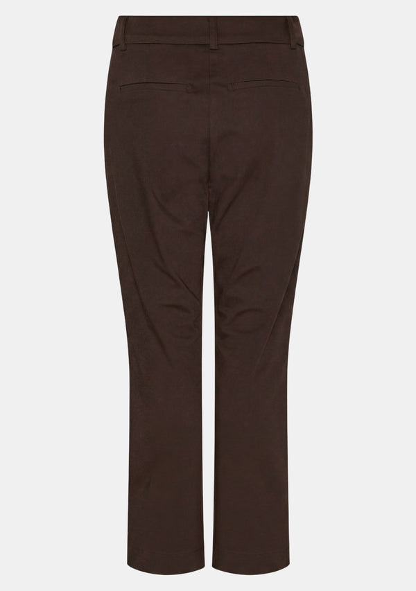 I SAY Isay Highwaist Chino Pants 356 Dark brown