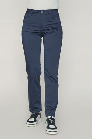 I SAY Isay Long Straight Pant Pants 640 Navy