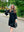 I SAY Jena Knit Dress Knitwear M41 Black w/Cream