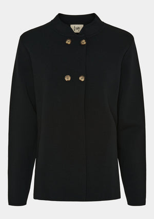 I SAY Jena Poncho Cardigan Knitwear 900 Black