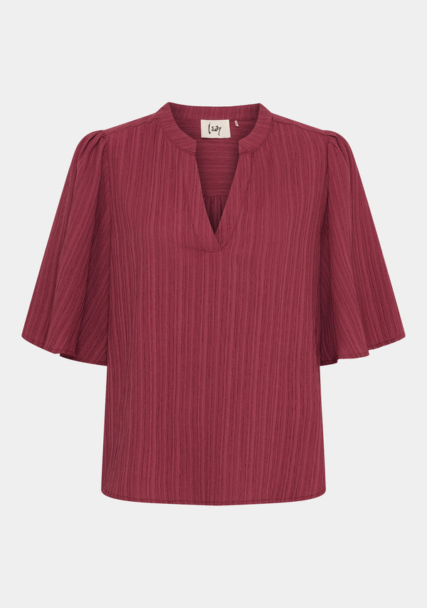 I SAY Jenni s/s Blouse Blouses 434 Wine