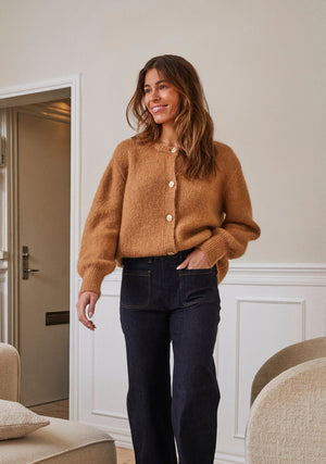 I SAY Joa Knit Cardigan Cardigans 321 Luxury Camel