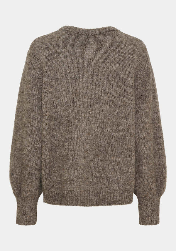 I SAY Joa Knit Cardigan Cardigans 361 Taupe Melange